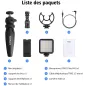 Kit Vlogger SYNCO 2: Créez des Vidéos Pro avec Microphone & Lumière LED pour Smartphone!
